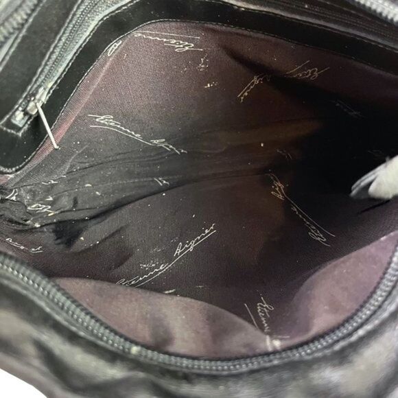 Etienne Aigner Womens Black Vintage Genuine Leather Shoulder Bag Purse Handbag - Picture 14 of 16